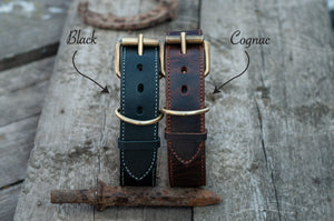 Extra Strong Solid Brass Wide Big Dog Collar - Mr.Stich
