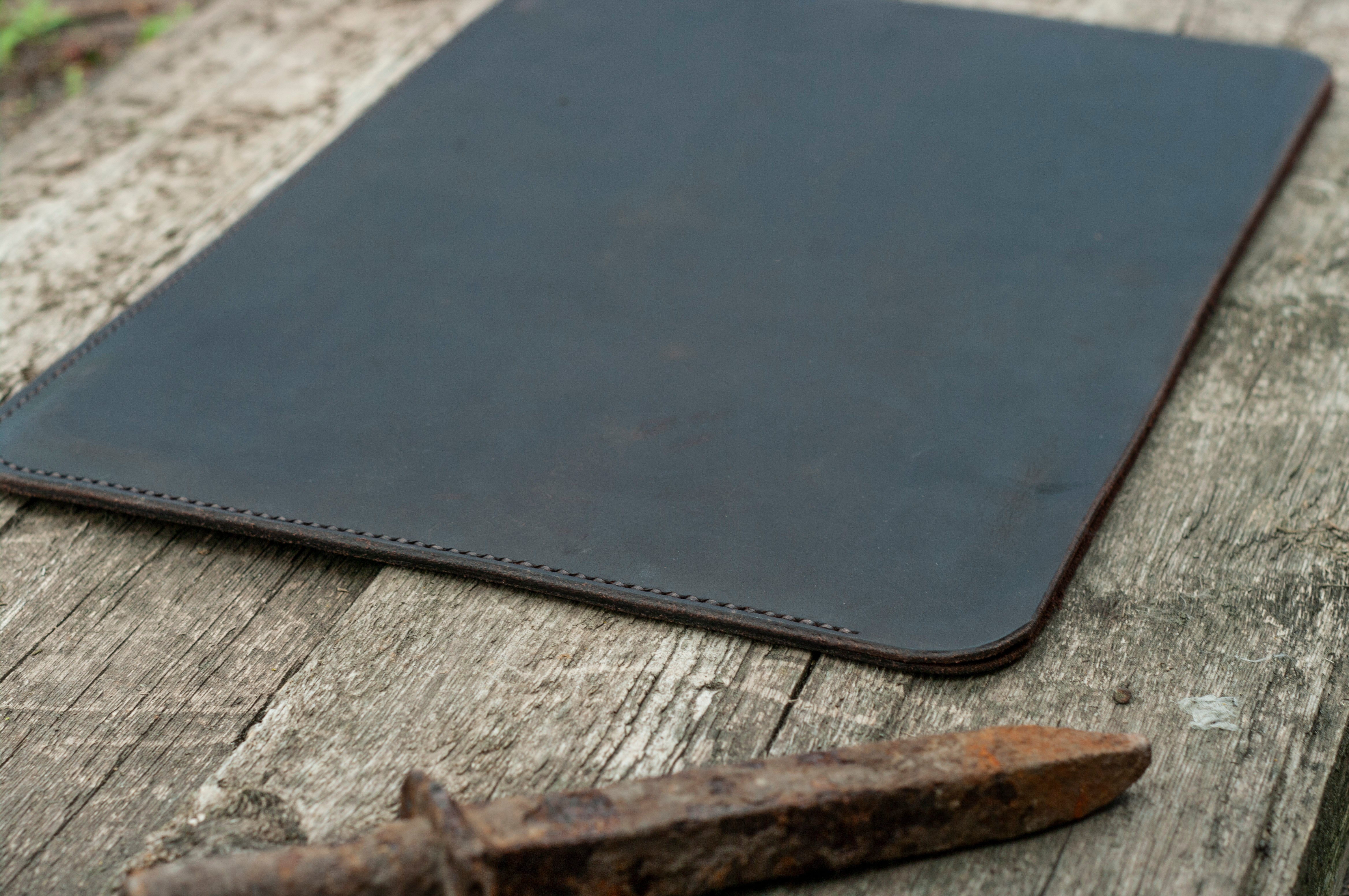 Laptop leather sleeve for MacBook - Mr.Stich